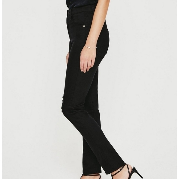 AG Adriano Goldschmied Alexxis Slim Jean Blackboard NWT - Picture 5 of 14